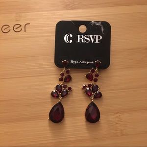 Red Drop Earrings